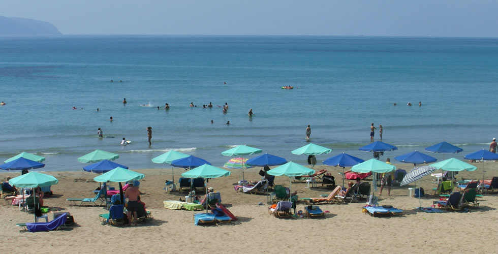 Kamina beach, the nearest beach to Butterfly Meadow Villa, Kefalonia, Greece