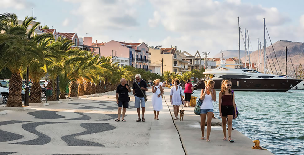 Argostoli City Waterfront, Kefalonia, Greece