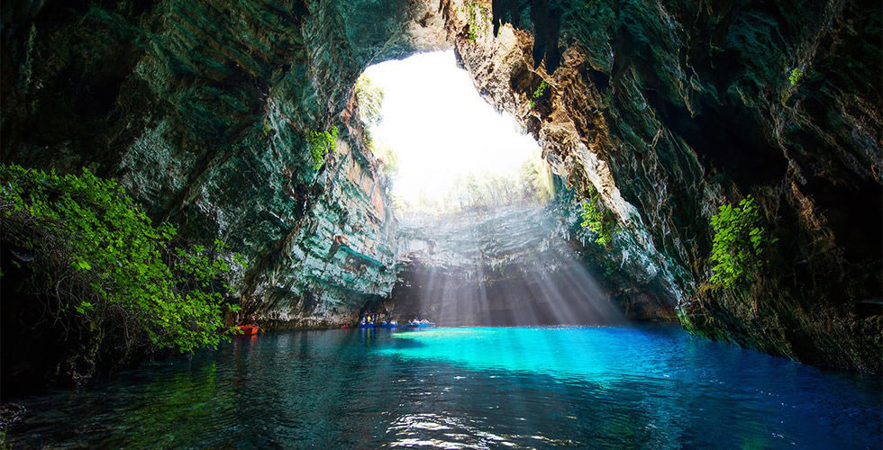 Melissani Lake, Kefalonia, Greece